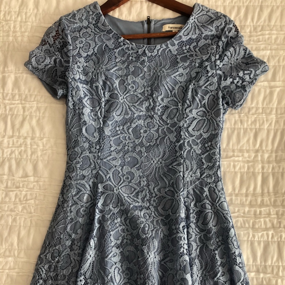 Boutique Blue Lace Dress